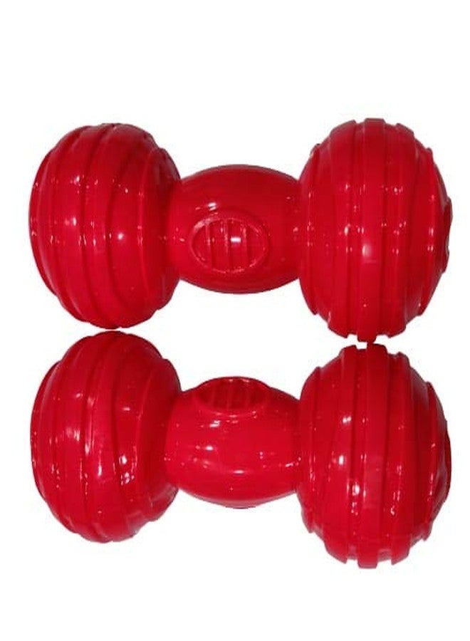 Pet Guard Red Extra Strong Rubber Dumble Toy for Puppy and Dog - Image 5